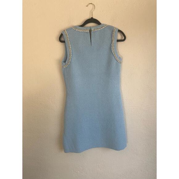 Anthropologie Endless Rose Woman Blue Endless Rose Chain Detail Knit Min… - Picture 12 of 12